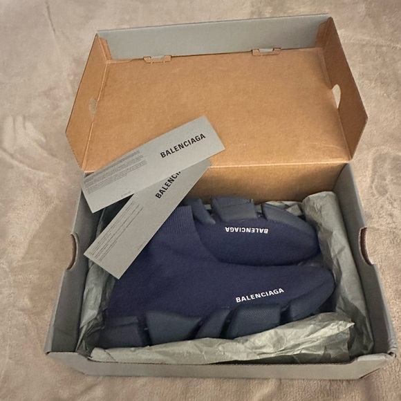 Balenciaga speed 2.0 sock knit fabric high top sneakers - Picture 3 of 4